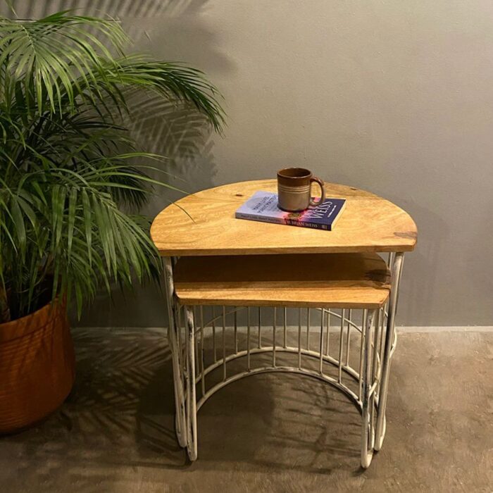 Furnshine - Dodge Solid Wood Nesting Coffee Table (Set of 2) - Image 3