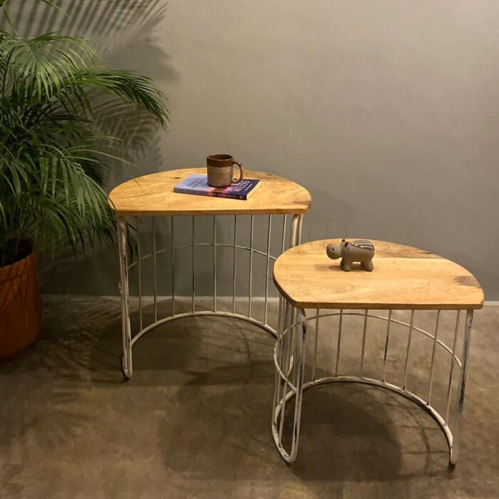 Furnshine - Dodge Solid Wood Nesting Coffee Table (Set of 2) - Image 2