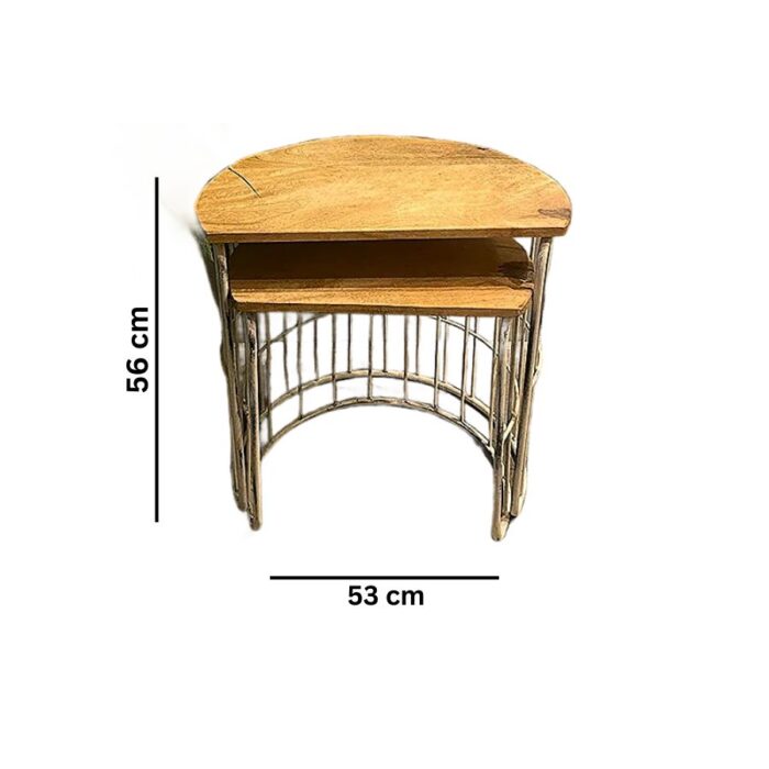 Furnshine - Dodge Solid Wood Nesting Coffee Table (Set of 2) - Image 5