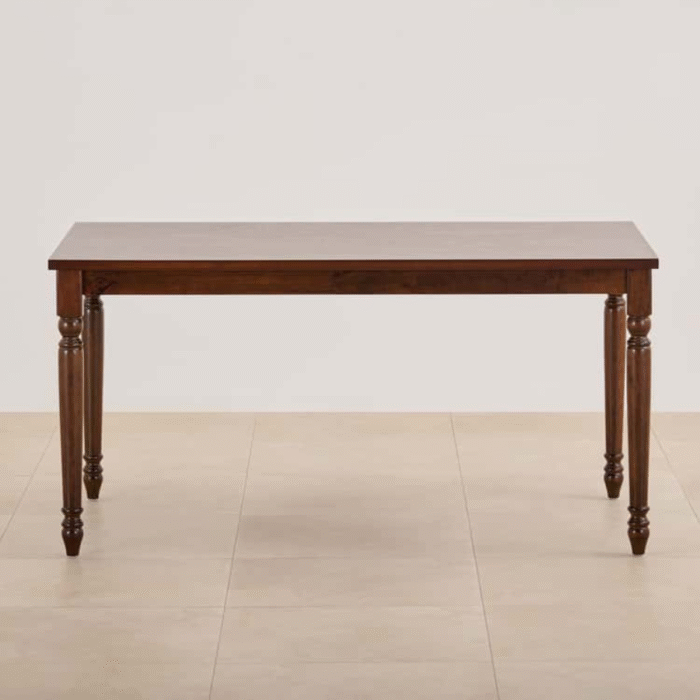 Furn Shine - Helios Zoe Rubber Wood 6-Seater Dining Set with Chairs and Bench - Image 2