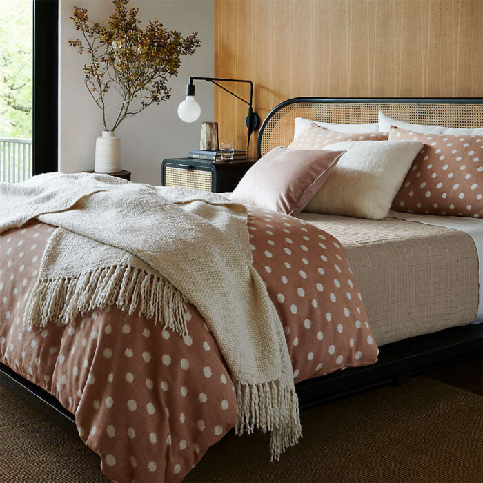 Furnshine - Upington Solid Acacia Wood Curve Cane King Bed - Image 5