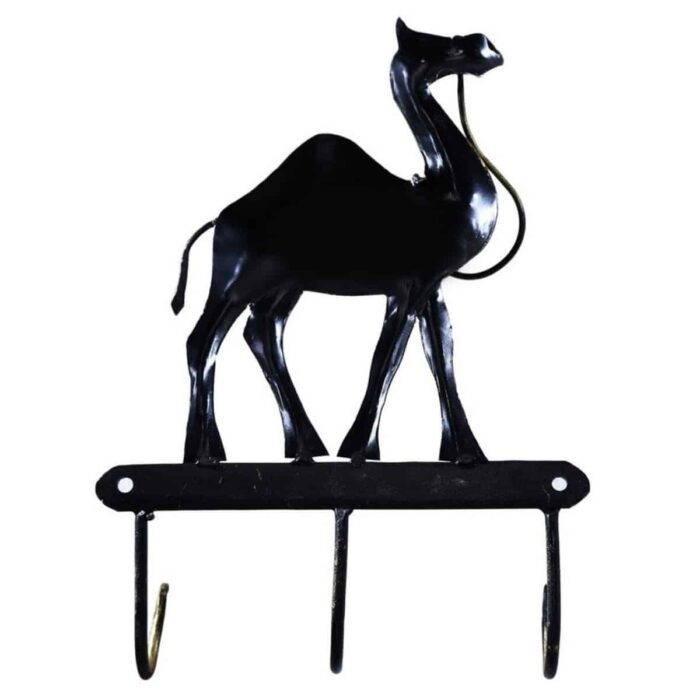 Furn Shine Multi Color Iron Painted Rajasthani Camel 3 Key Holder Decorative Showpiece - (Iron, Multicolor) - Image 4