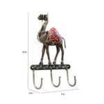 Furnshine - Thorne Handcrafted Metal Camel Key Holder – Antique Wall Mounted Key Hanger with 3 Hooks - Image 3