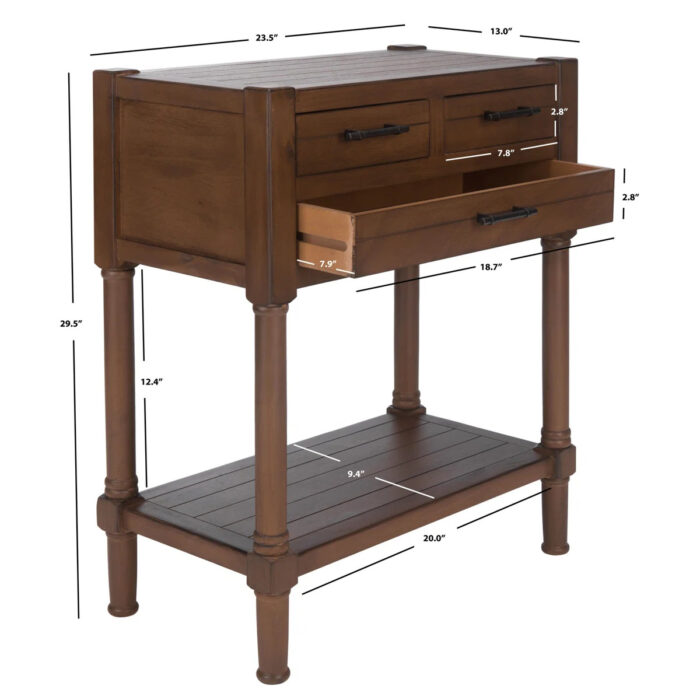 Furnshine - Bassett 3-Drawer Bottom Shelf Console Table - Image 22