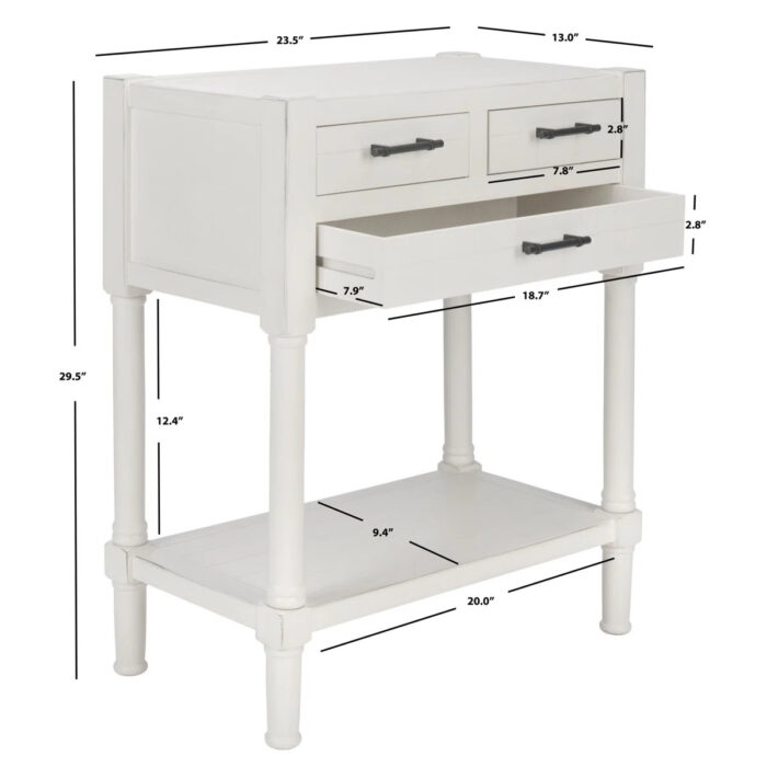 Furnshine - Bassett 3-Drawer Bottom Shelf Console Table - Image 14