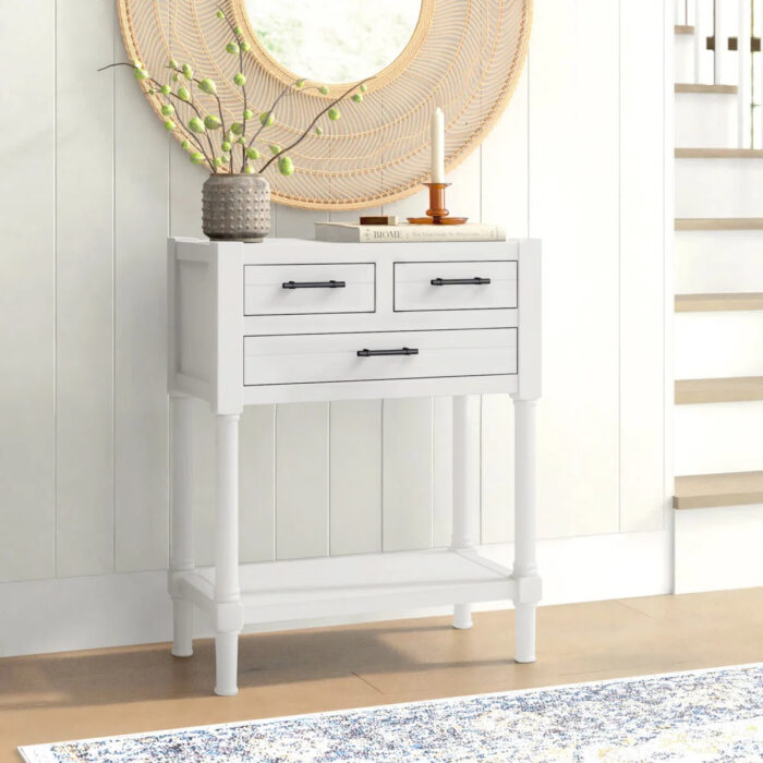 Furnshine - Bassett 3-Drawer Bottom Shelf Console Table - Image 9