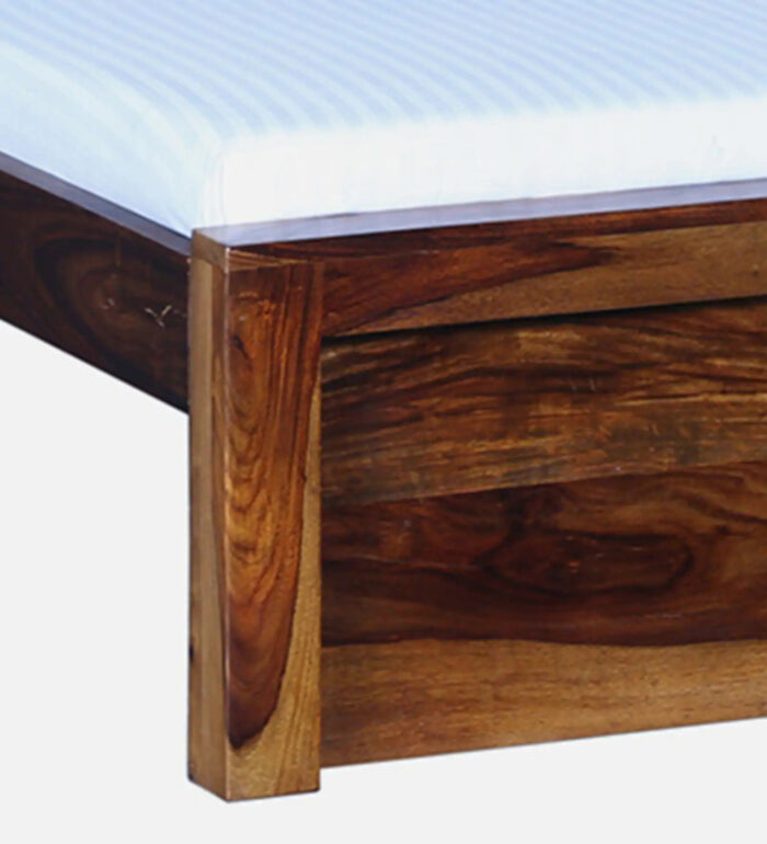 Furnshine - Sherman Solid Sheesham Wood King Size Bed Without Storage - Image 5
