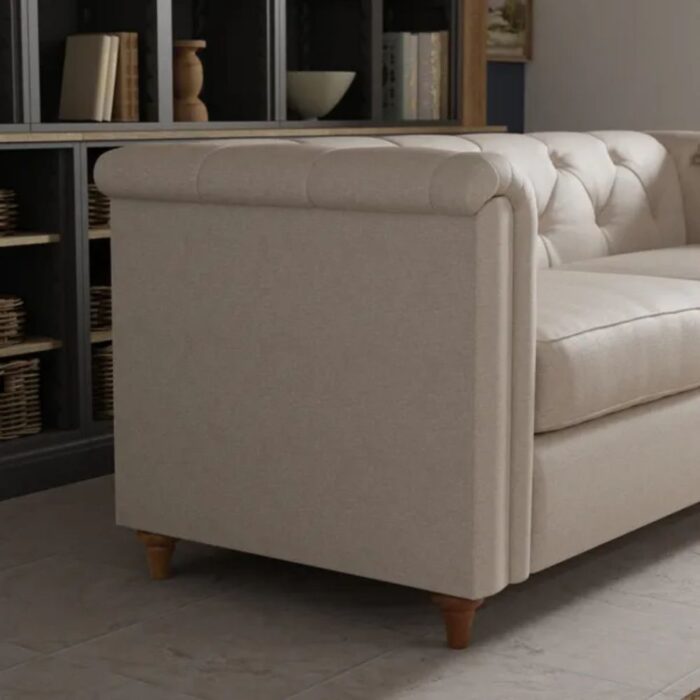 Furn Shine Blanca Chesterfield 3 Seater Sofa - Image 3