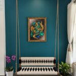 Furnshine - Fenton Black & White Woven Swing with Backrest