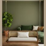 Furnshine - Denham Durable Sheesham Wood Reversible Rattan Swing for Living Room & Porch