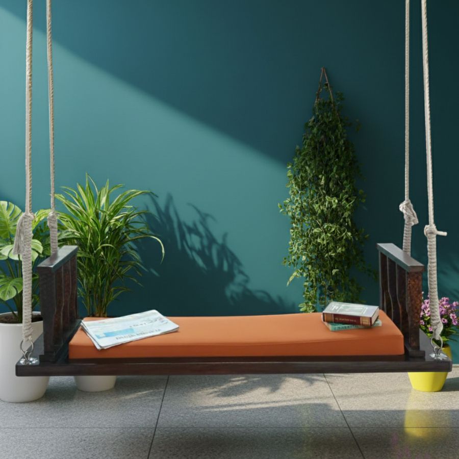 1 Furnshine - Ashton Solid Wood Swing with Armrest - Image 1