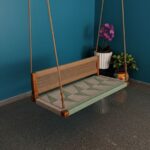 Furnshine - Windsor Solid Wood Woven Swing with Backrest (Green Beige) - Image 10