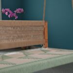 Furnshine - Windsor Solid Wood Woven Swing with Backrest (Green Beige) - Image 12