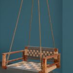 Furnshine - Baylor Single-Seater Solid Wood Woven Swing with Backrest & Armrest - Image 13