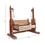 Furnshine - Nelly Sheesham Wood Freestanding Swing with Brass & Iron Chains - Image 13