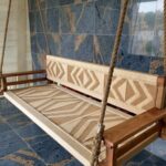 Furnshine - Royce Woven Solid Wood Swing with Backrest & Hand Rest - Image 2