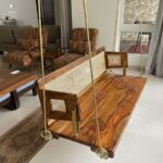 Furnshine - Colby Reversible Sheesham Wood & Cane Backrest Swing (Jhoola/Jhula) - Image 2