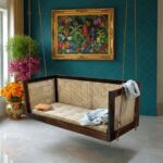 Furnshine - Dagger Sheesham Wood & Rattan (Cane Weaved) Swing - Image 2