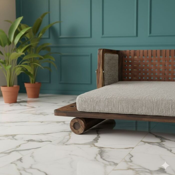 Furnshine - Jameson Reversible Sheesham Wood & Cane Swing (Jhula) - Image 4