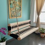 Furnshine - Fenton Black & White Woven Swing with Backrest - Image 3