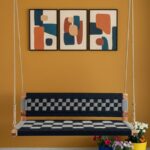 Furnshine - Jonesy Black and Gray Woven Swing with Backrest - Image 3