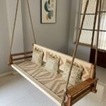 Furnshine - Royce Woven Solid Wood Swing with Backrest & Hand Rest - Image 4