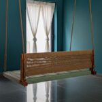 Furnshine - Windsor Solid Wood Woven Swing with Backrest (Green Beige) - Image 4