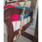 Furnshine - Nelly Sheesham Wood Freestanding Swing with Brass & Iron Chains - Image 5