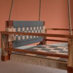 Furnshine - Baylor Single-Seater Solid Wood Woven Swing with Backrest & Armrest - Image 6