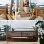 Furnshine - Evelynn Reversible Solid Wood & Rattan Swing (White Wash Finish) - Image 6