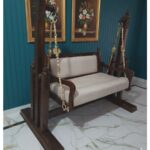 Furnshine - Nelly Sheesham Wood Freestanding Swing with Brass & Iron Chains - Image 6