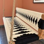 Furnshine - Fenton Black & White Woven Swing with Backrest - Image 7