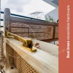 Furnshine - Evelynn Reversible Solid Wood & Rattan Swing (White Wash Finish) - Image 9