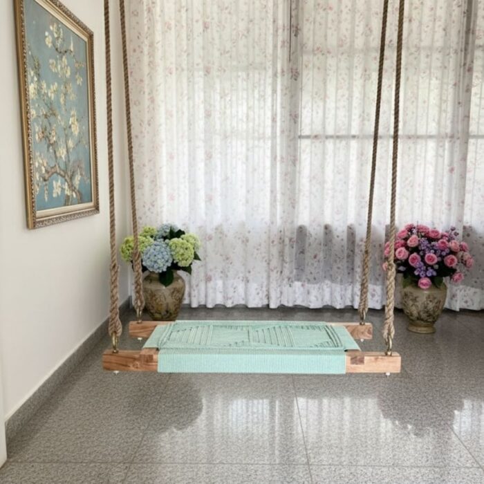 Furnshine - Kelton Single Seater Swing (Light Pastel Green) - Image 1