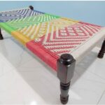 Furnshine - Pistol Solid Sheesham Wood Handwoven Charpai/Khaat (Multicolor)