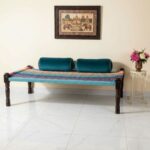 Furnshine - Brawley Solid Sheesham Wood Handwoven Charpai/Khatiya (Multicolor)