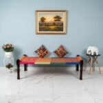 Furnshine - Tilden Solid Sheesham Wood Hand Woven Charpai/Khatiya (Multicolor)