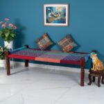 Furnshine - Charley Solid Sheesham Wood Handwoven Charpai/Khatiya (Multicolor)