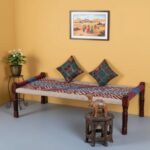 Furnshine - Jazz Solid Sheesham Wood Handwoven Charpai/Khatiya (Multicolor)