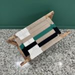 Furnshine - Clifton Solid Wood Woven Stool (Beige, White, Green & Black)