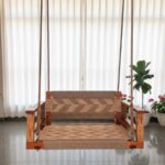 Furnshine - Bradley Single Seater Armrest & Backrest Swing (Beige & Light Brown Pattern) - Image 10