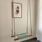 Furnshine - Reed Single Seater Woven Swing (Green & White) - Image 2