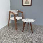 Furnshine - Eldred Solid Wood Armrest Woven Chair (White)