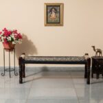 Furnshine - Duska Handwoven Sheesham Wood Bench (Black & Natural Jute) - Image 2