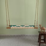 Furnshine - Rowley Beige-Green Braided Woven Swing (Jhula) - Image 2
