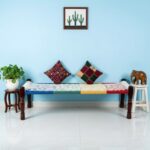 Furnshine - Brylee Solid Sheesham Wood Handmade Woven Charpai/Khatiya (Multicolor) - Image 2