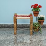 Furnshine - Rodney Sheesham Wood Multicolor Woven Seating Stool Pidha (Set of 2) - Image 2