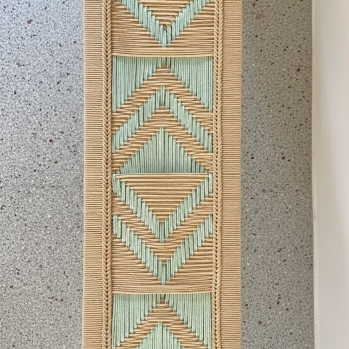 Furnshine - Pat Geometric Woven Swing for Kids & Adults (Beige & Pastel Green) - Image 6