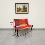 Furnshine - Walton Solid Wood Handwoven Backrest Bench (Multicolor) - Image 4