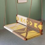Furnshine - Dimity Woven Swing with Backrest - Yellow, Beige & White - Image 2